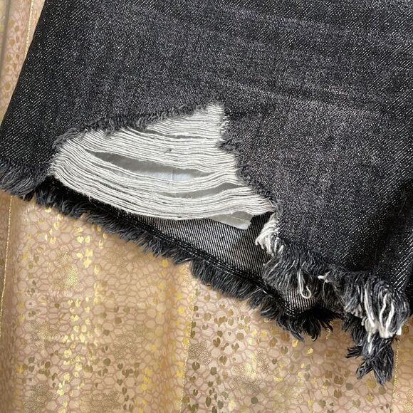 KanCan Wayne black raw hem high rise distressed shorts  11/29 NWT - Picture 8 of 10